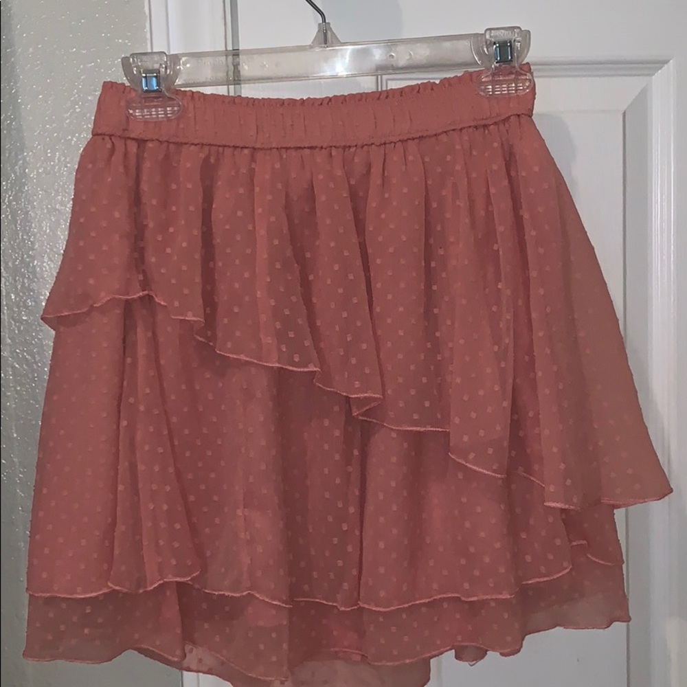 Abercrombie & Fitch Ruffle Pink Skirt